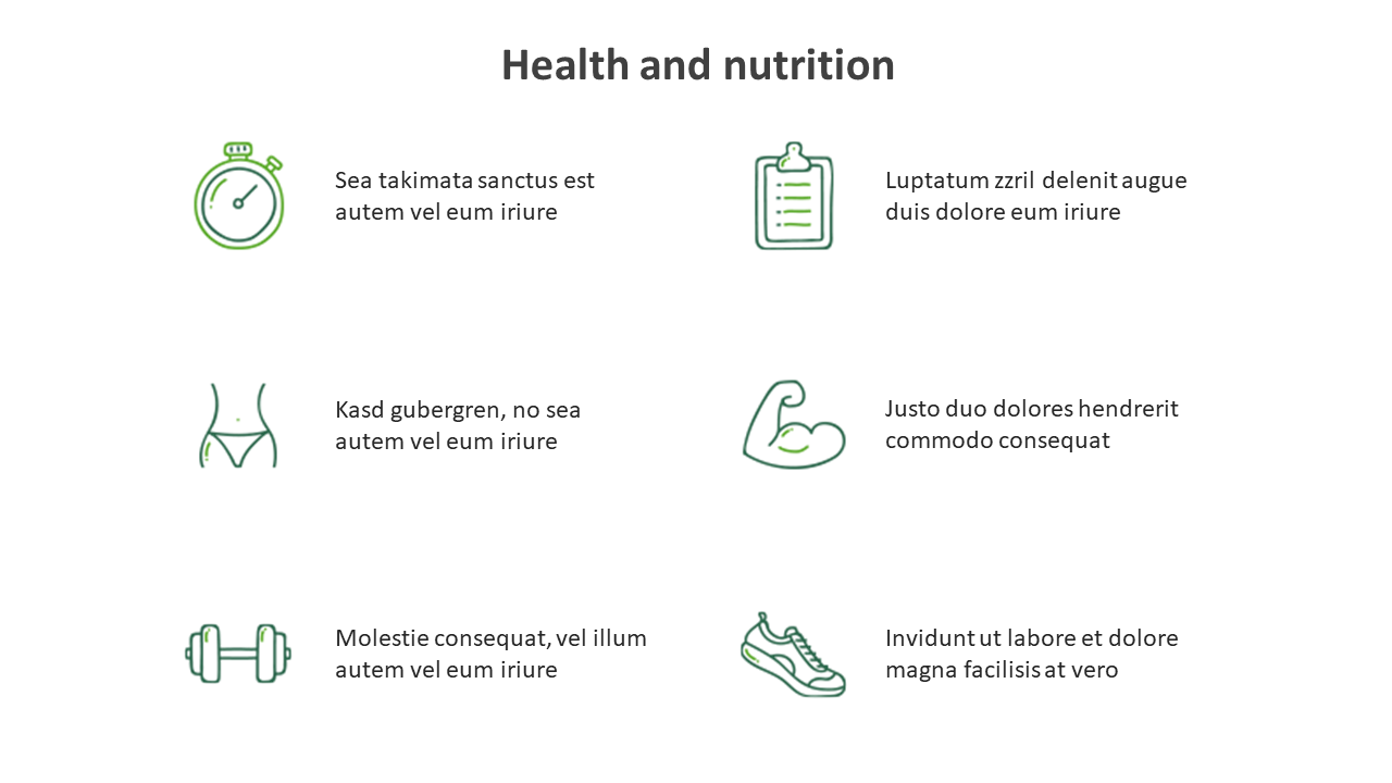 Health And Nutrition PowerPoint
